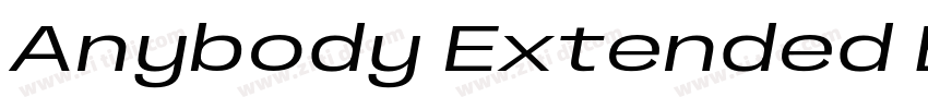 Anybody Extended Bol字体转换